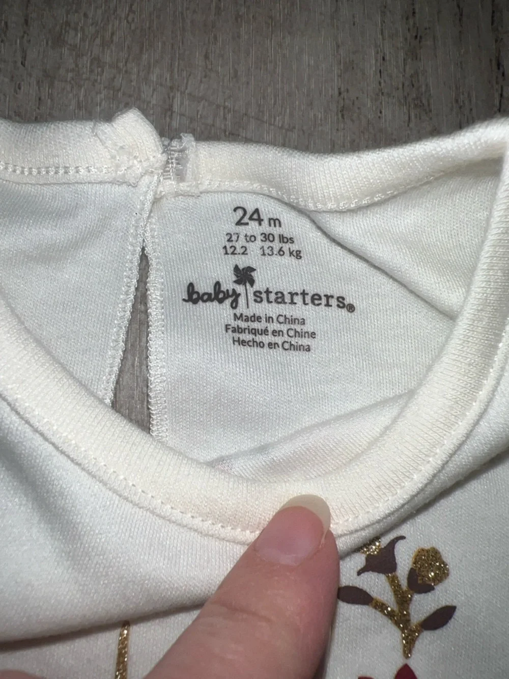 NEW Baby Starters “Thankful” 3pc Thanksgiving Outfit